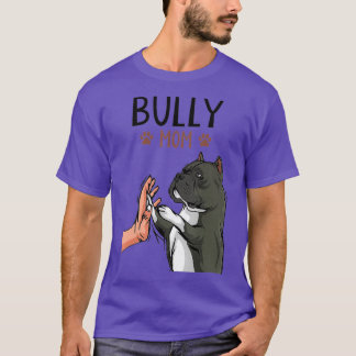 Camiseta American Bully Mamãe Bonita Cachorro Mamãe Engraça