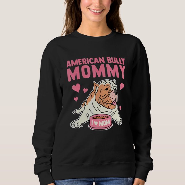 Camiseta American Bully Mamãe Dog Owner American Bully (Frente)