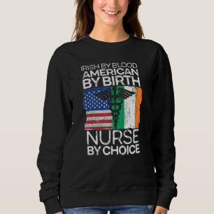 Camiseta American By Birth Nurse By Choice Irish America Pa