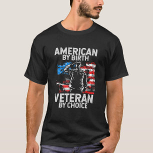 Camiseta American By Birth Veteran By Choice Patriot Vetera