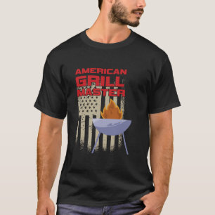 Camiseta American Chef Grill Master Estados Unidos Da Améri
