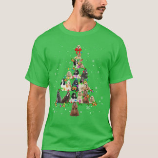 Camiseta American Cocker Spaniel Árvore de Natal Presente d