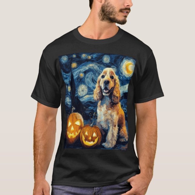 Camiseta American Cocker Spaniel Cachorro Fofo Dia das Brux (Frente)
