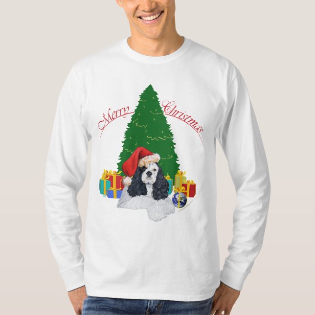 Camiseta American Cocker Spaniel Natal (Frente)