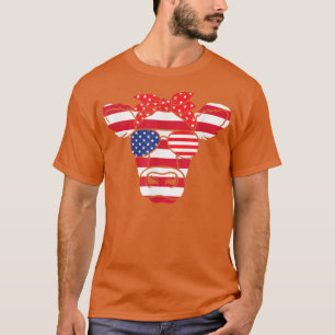 Camiseta American Cow Farmer USA 4 de julho