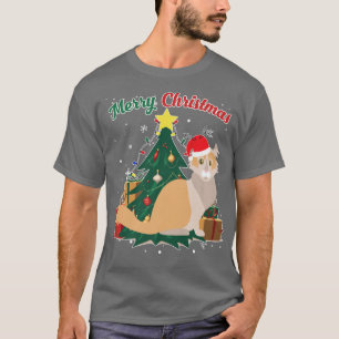 Camiseta American Curl Cat Árvore de Natal Flakes Xmas