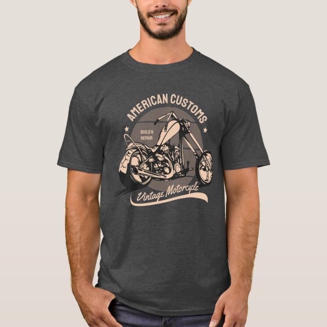 Camiseta American Customs Motocycle Ride (Frente)