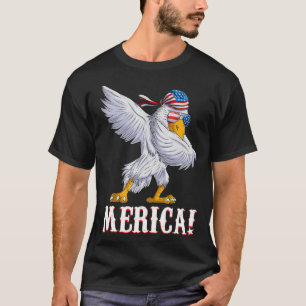 Camiseta American Dabbing Eagle Merica Usa Patriotic Men K