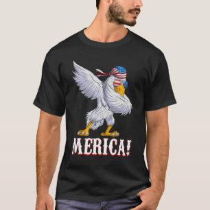Camiseta American Dabbing Eagle Merica Usa Patriotic Men K