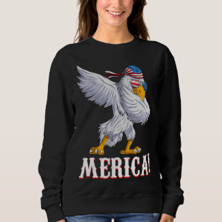 Camiseta American Dabbing Eagle Merica Usa Patriotic Men K