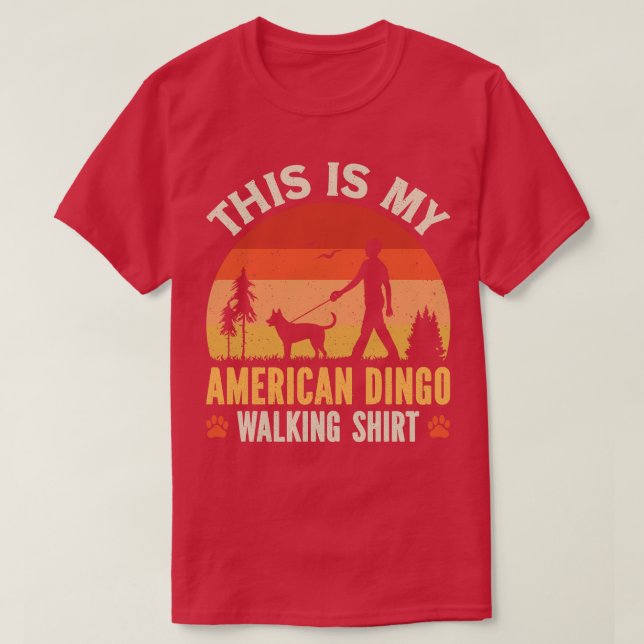 Camiseta American Dingo Walking (Frente do Design)