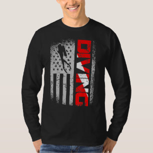 Camiseta American Diver Down Flag Us Flag