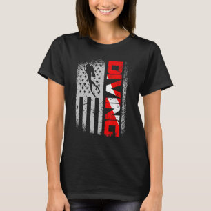 Camiseta American Diver Down Flag Us Flag Dive 1