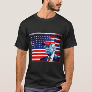 Camiseta American Donald Trump 2024 Flag