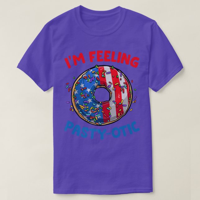 Camiseta American Donuts Baking Pastry Lover 4th of July Do (Frente do Design)