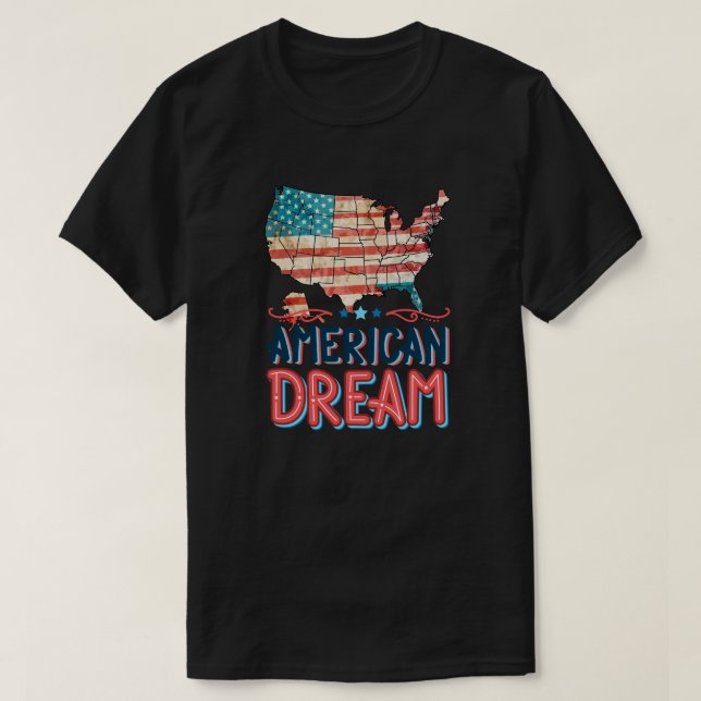Camiseta American Dream Perfect for patriots (Frente do Design)
