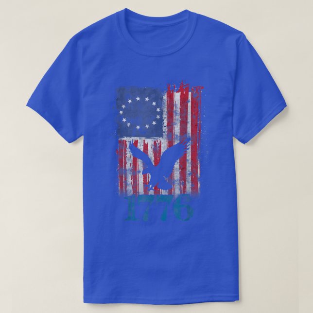 Camiseta American Eagle 1776 (Frente do Design)