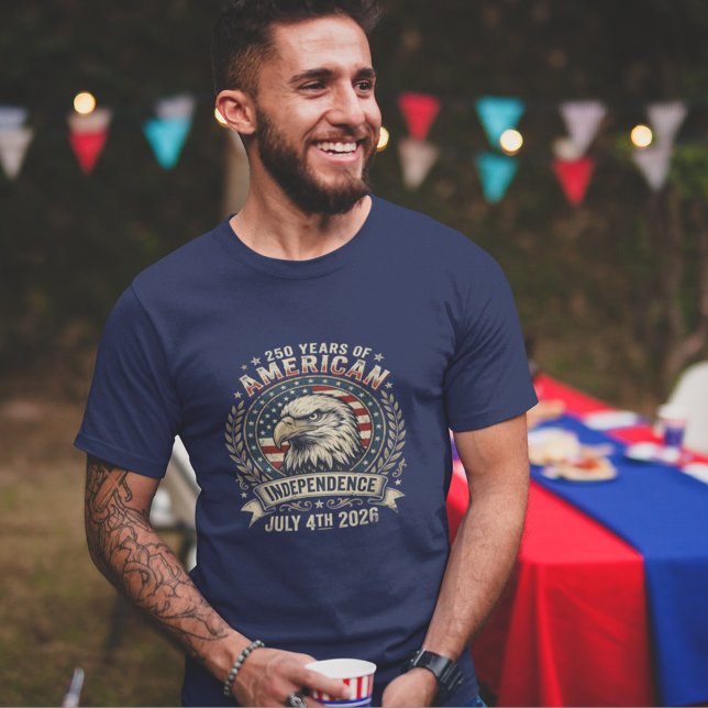 Camiseta American Eagle 250 Years Independence Anniversary  (Criador carregado)