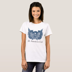 Camiseta American Eagle Guardando Bandeira Patriótica dos E