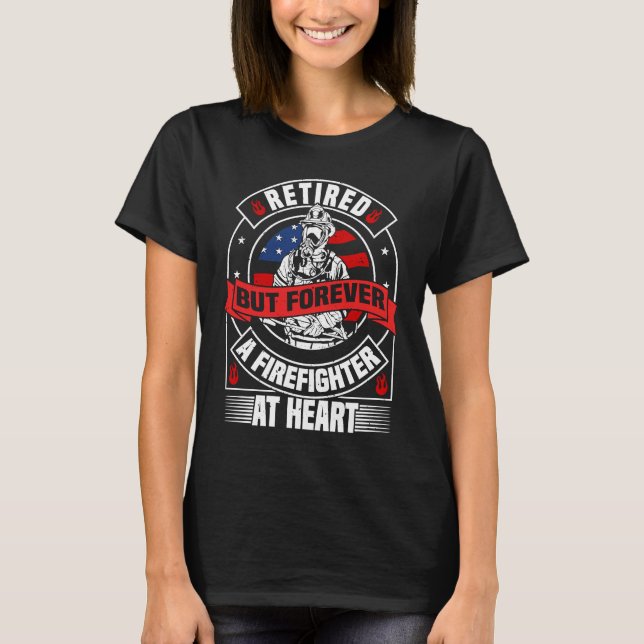 Camiseta American Firefighter Retiree (Retirada de Sinaliza (Frente)