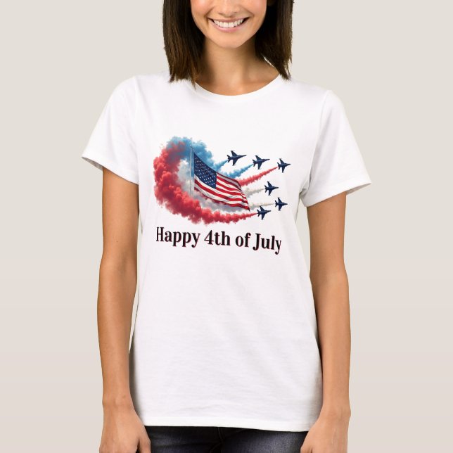 Camiseta American Flag, 4 de julho (Frente)