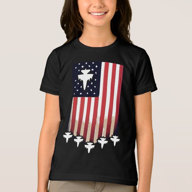 Camiseta American Flag 4th of July-65079 (Frente)