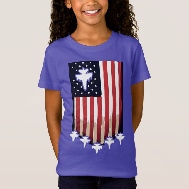 Camiseta American Flag 4th of July-65079 (Frente)