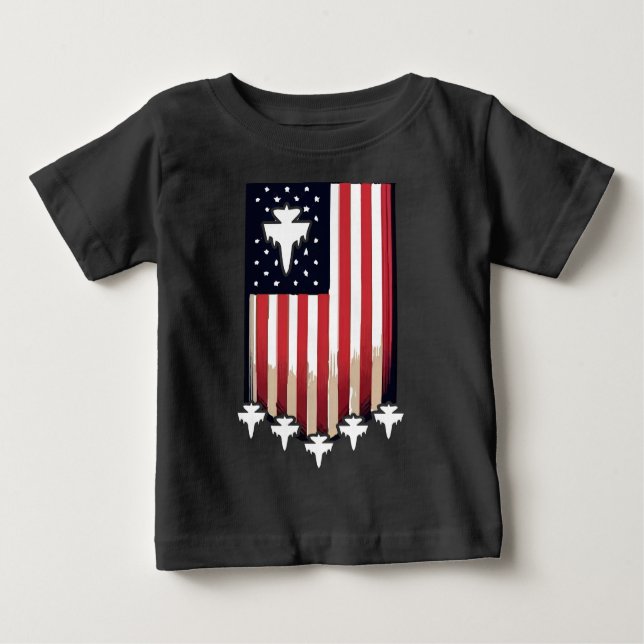 Camiseta American Flag 4th of July-65079 (Frente)