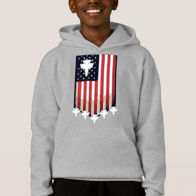 Camiseta American Flag 4th of July-65079 (Frente)