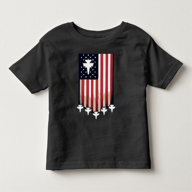 Camiseta American Flag 4th of July-65079 (Frente)