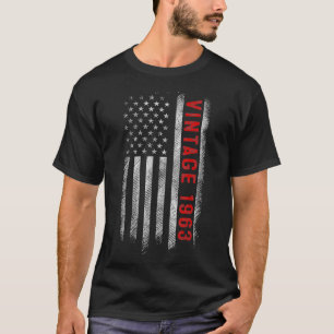 Camiseta American Flag 60 Year Old Vintage 1963 60th Birth
