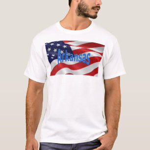 Camiseta American Flag Arkansas