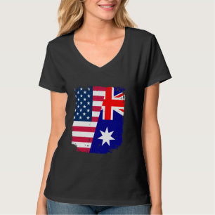 Camiseta American Flag AUSTRALIA Friendcountry Vint