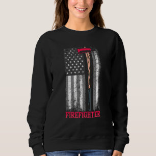 Camiseta American Flag Ax Thin Red Line Patriot Firemoon