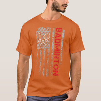 Camiseta American Flag Badminton Jersey para Badminton Play