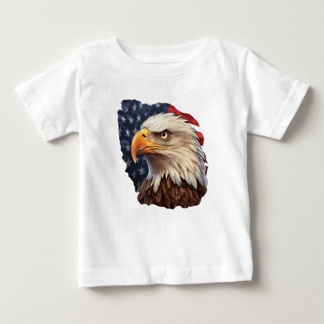 Camiseta American Flag Bald Eagle (Frente)