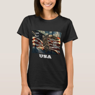 Camiseta American Flag Bald Eagle