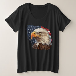 Camiseta American Flag Bald Eagle