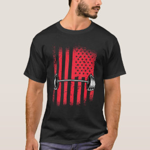 Camiseta American Flag Barbell