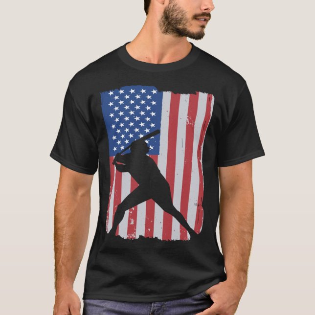 Camiseta American Flag Baseball (Frente)