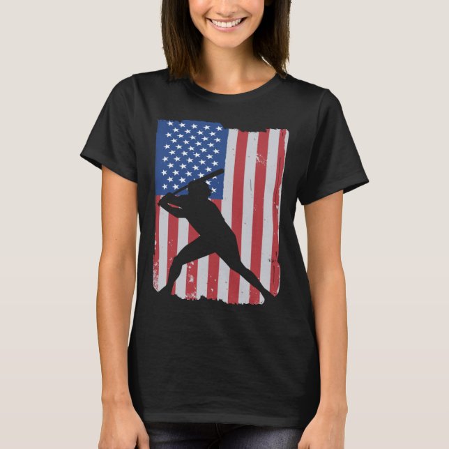 Camiseta American Flag Baseball (Frente)