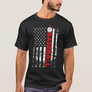 Camiseta American Flag Baseball Team para homens