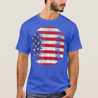 Camiseta American Flag Baseball TJ 4° / USA for Men Women