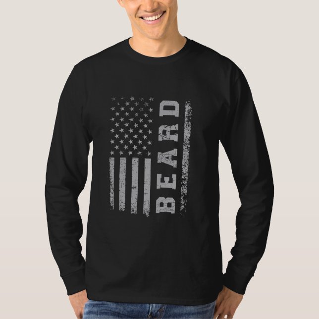 Camiseta American Flag Beard (Frente)