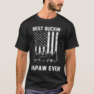 Camiseta American Flag Best Buckin Papaw Eterna Day Gi