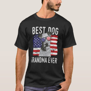 Camiseta American Flag Best Dog Avó Ever Irish Terriers