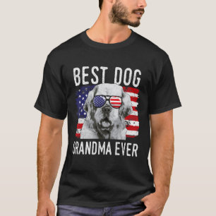 Camiseta American Flag Best Dog Grandma Ever Clumber Spanie