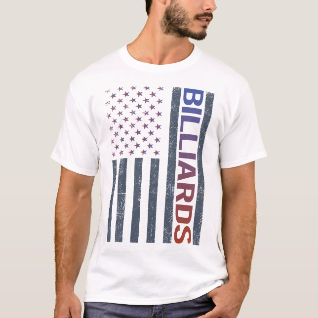 Camiseta American Flag Billiards (Frente)
