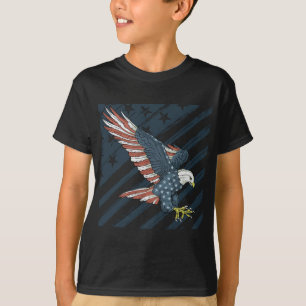 Camiseta American Flag Bird US Patriotic Bald Eagle