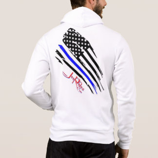 Camiseta American Flag Blue Line Hoodie